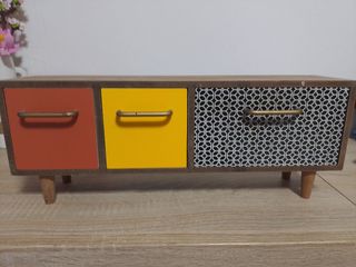 Cajonera Joyero Madera y Metal