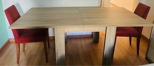 Mesa comedor NUEVA, hasta 8 per. + 2 sillas
