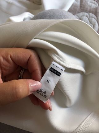 Maglietta bianca maniche lunghe