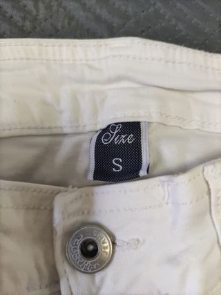 Pantalón vaquero blanco ADORO Talla S
