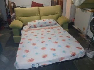 Sofá Cama 2 Plazas Beige