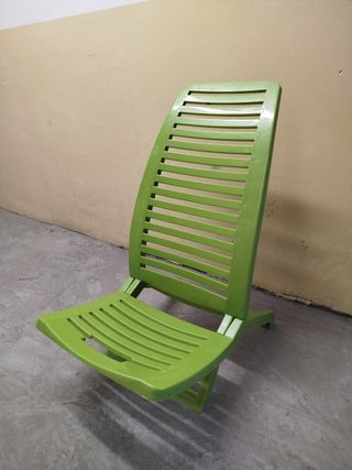Silla de Playa Plegable Verde