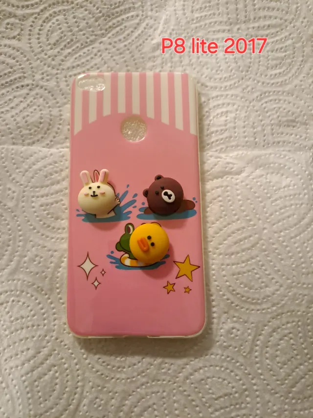 Custodia P8 lite 2017 con disegni