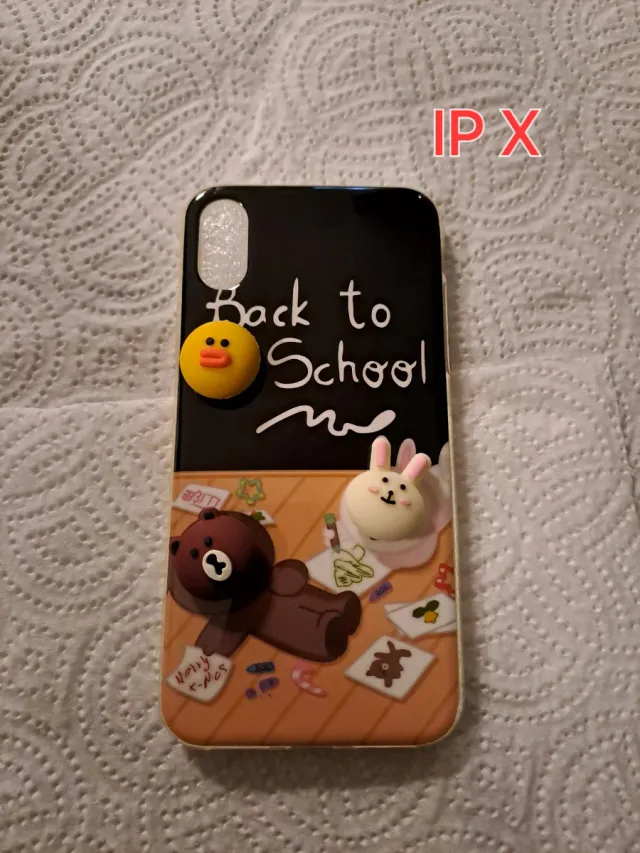 Custodia per iPhone X con design Back to School