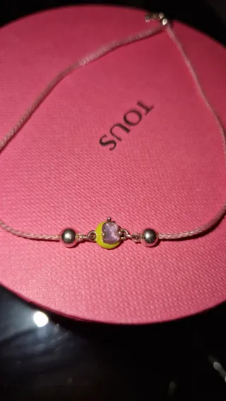Pulsera Tous Plata y Rosa
