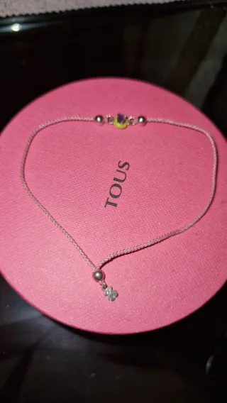 Pulsera Tous Plata y Rosa