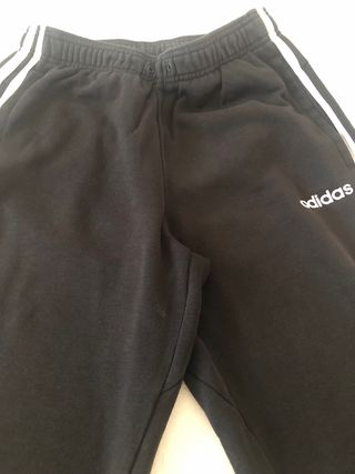 Pantalón Adidas Negro Rayas Blancas