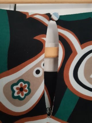 Vestido estampado corte bajo pecho