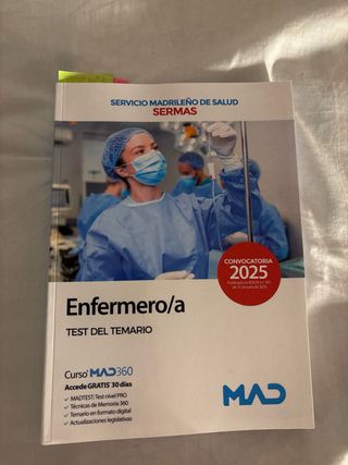 Libros MAD OPE SERMAS 2025 enfermería