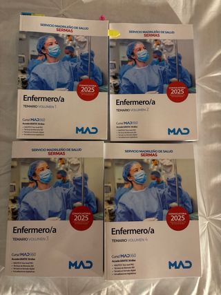 Libros MAD OPE SERMAS 2025 enfermería