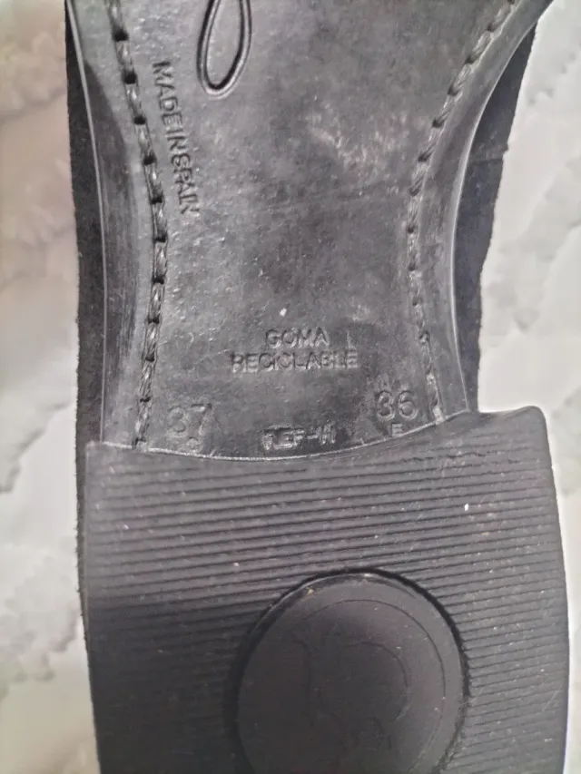 Zapatos Hispanitas Negros Piel y Ante