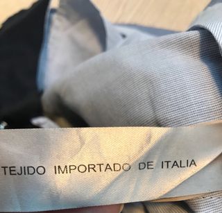 Traje Massimo Dutti Lino Azul Marino