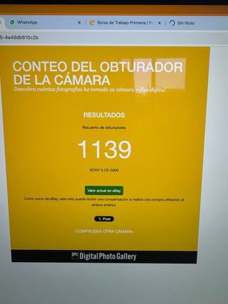 Sony  A5000 Blanca + Lente 16-50mm 1139 disparos