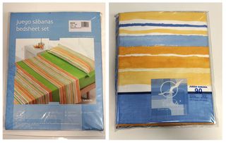 5 Juegos Sábanas 90cm Algodón+Poliéster Nuevas