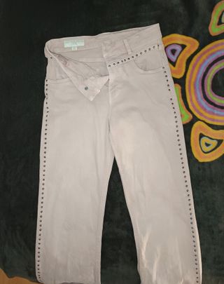 Pantalones ZARA rosas con tachuelas Talla 34