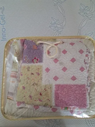 Colcha reversible patchwork  Cama de matrimonio