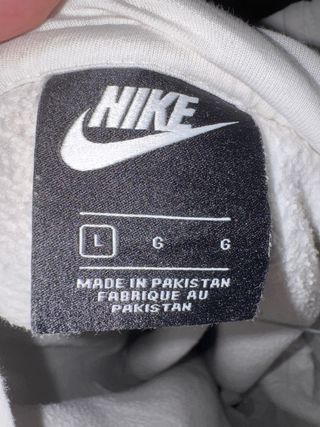 Felpa Nike bianca con logo