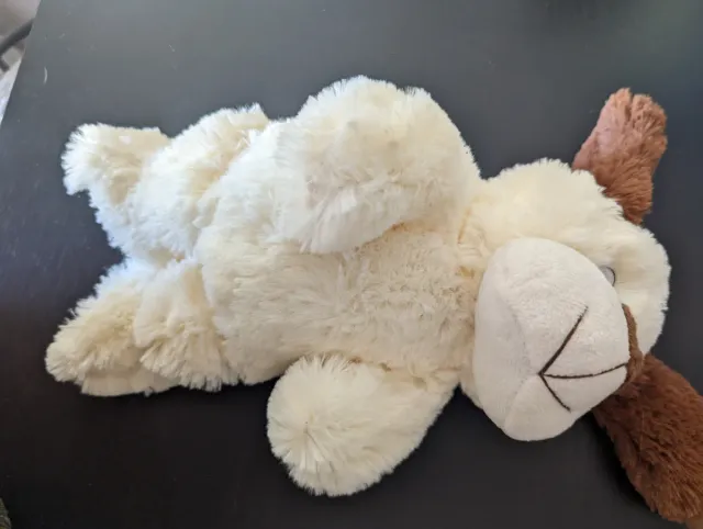 Peluche perro marrón y beige