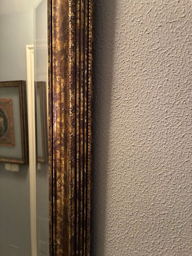 Espejo decorativo madera y dorado