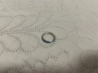 Anillo Pandora Azul y Plateado
