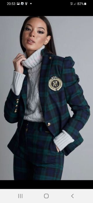 Traje chaqueta y pantalón Mangata cuadros