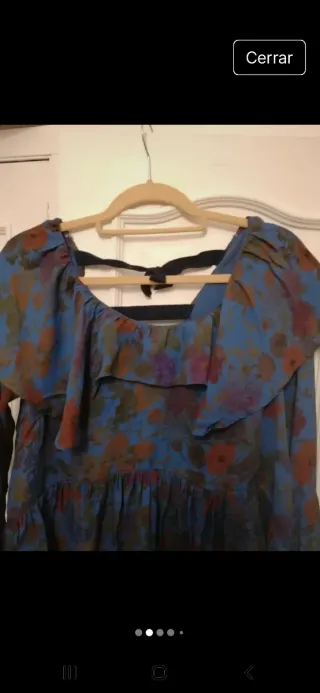 Camisa M con espalda abierta