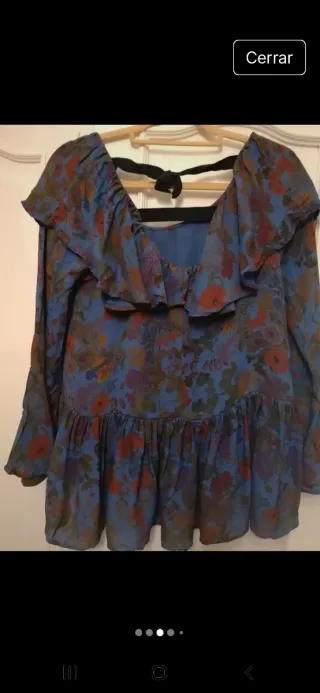 Camisa M con espalda abierta