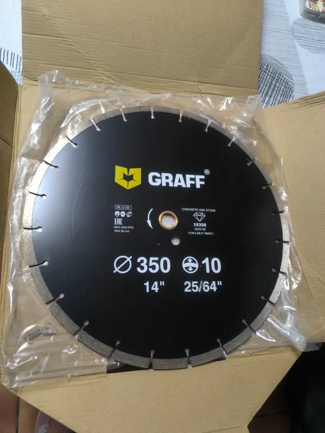 Disco da taglio diamantato GRAFF 350mm