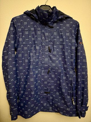 Impermeable Batela Azul Marino Talla 38. Mujer 