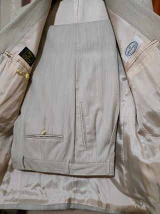 Completo uomo Duca di Nervi pura lana beige