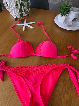 Bikini BBC Rosa con Detalles