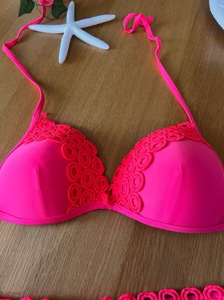 Bikini BBC Rosa con Detalles