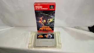 Super Metroid Nintendo SNES Caja y Cartucho