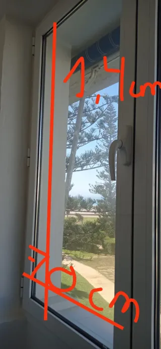 Ventana 3 hojas de aluminio blanco