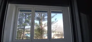Ventana 3 hojas de aluminio blanco