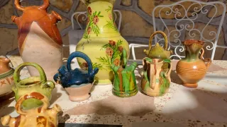 Colección de botijos de cerámica