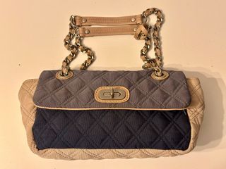 Bolso Gloria Ortiz Beige y Azul