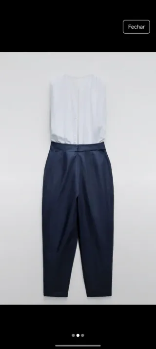 Macacão Zara Novo Etiqueta Tamanho S