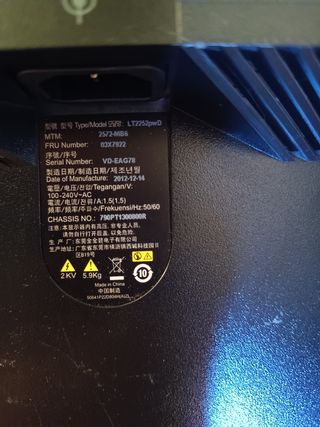 Monitor Lenovo ThinkVision Negro