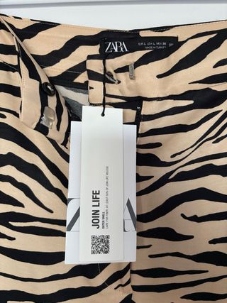 Pantalones Zara Animal Print Talla L