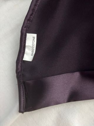 Camicia uomo raso marrone/viola