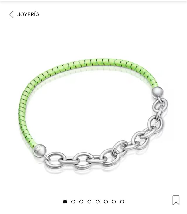 Pulsera TOUS St. Tropez verde y plata