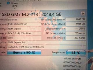 PC Gaming 4060, ryzen 5, NVME 2TB+1TB, 16GB de ram