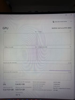 PC Gaming 4060, ryzen 5, NVME 2TB+1TB, 16GB de ram