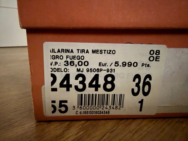 Scarpe da flamenco María Jaén taglia 35-36