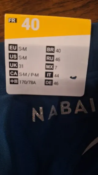 Bañador Nabaiji Hombre Talla S Nuevo. 92/95cm