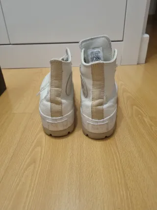Converse plataforma blancas