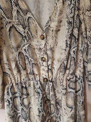 Vestido estampado serpiente mujer