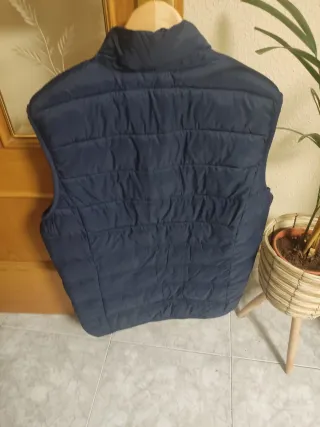 Chaleco acolchado azul hombre