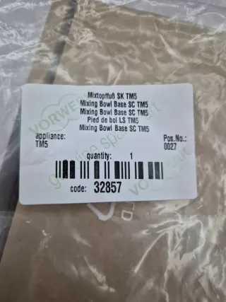 Base Vaso Thermomix TM5 Original Vorwerk.